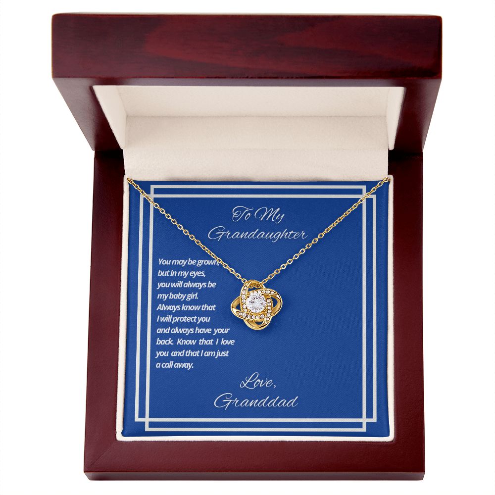 To My Granddaughter From Granddad - I Am Just A Call Away - Necklace