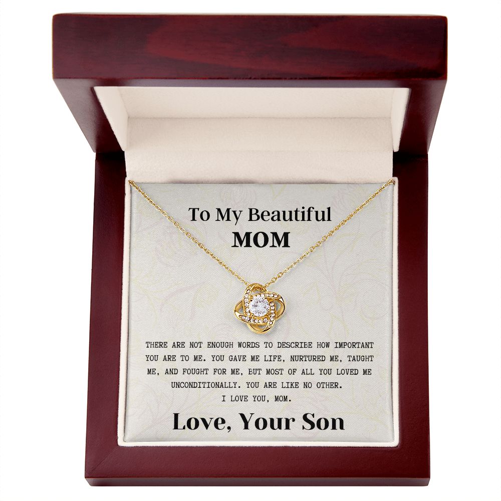 Love Knot Necklace - To My Mom