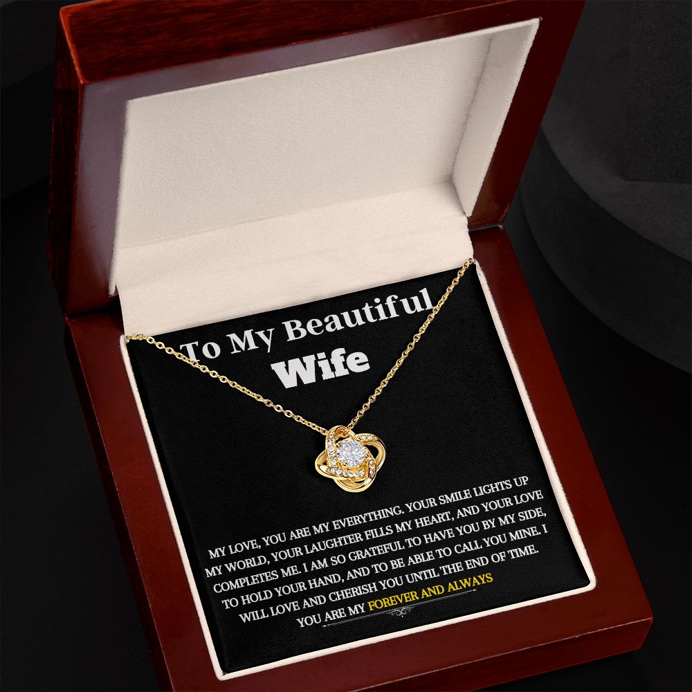 Love Knot Necklace - To My Wife