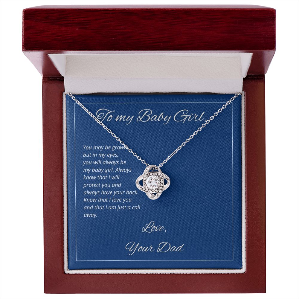 To My Baby Girl - I Am Just A Call Away - Necklace