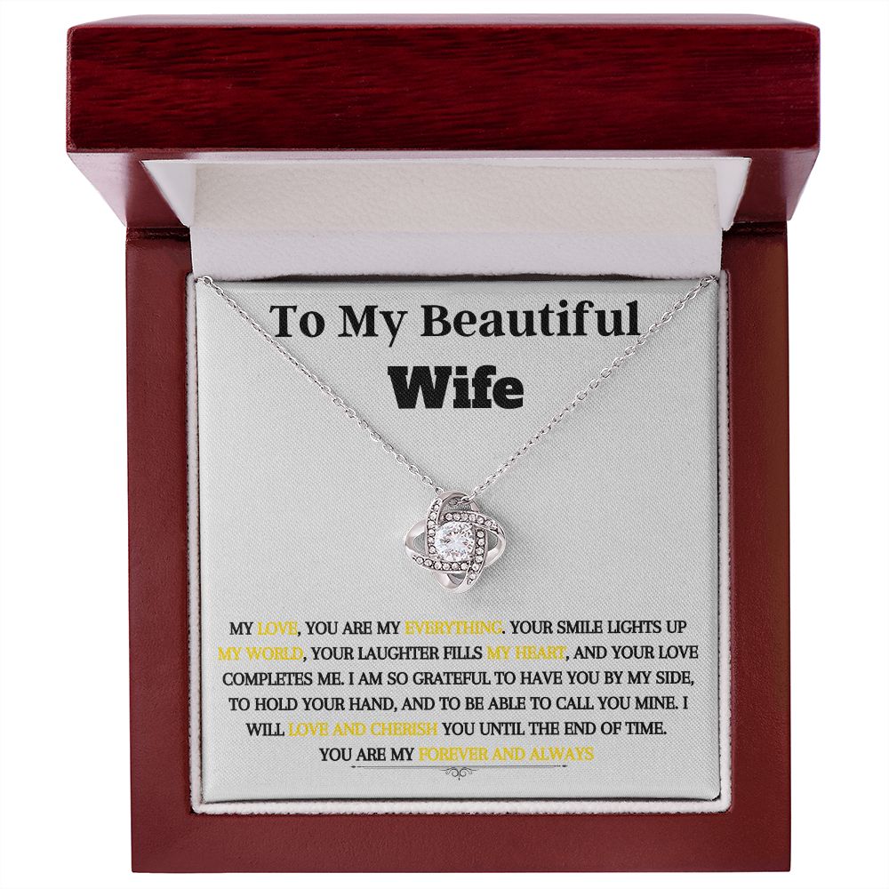 Love Knot Necklace - To My Wife