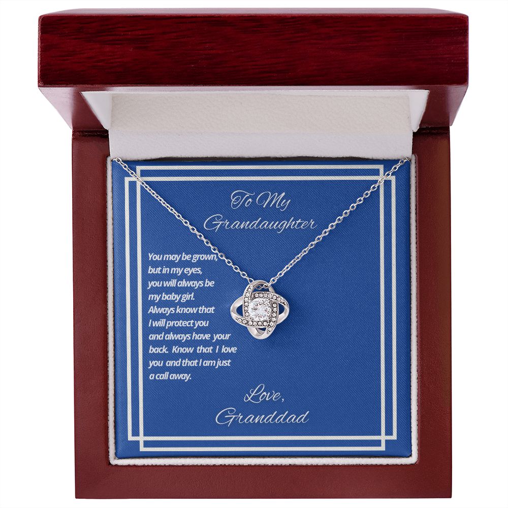 To My Granddaughter From Granddad - I Am Just A Call Away - Necklace