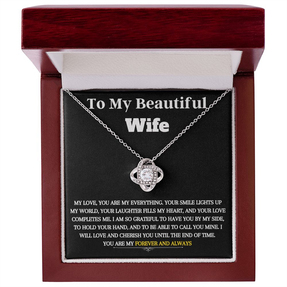 Love Knot Necklace - To My Wife