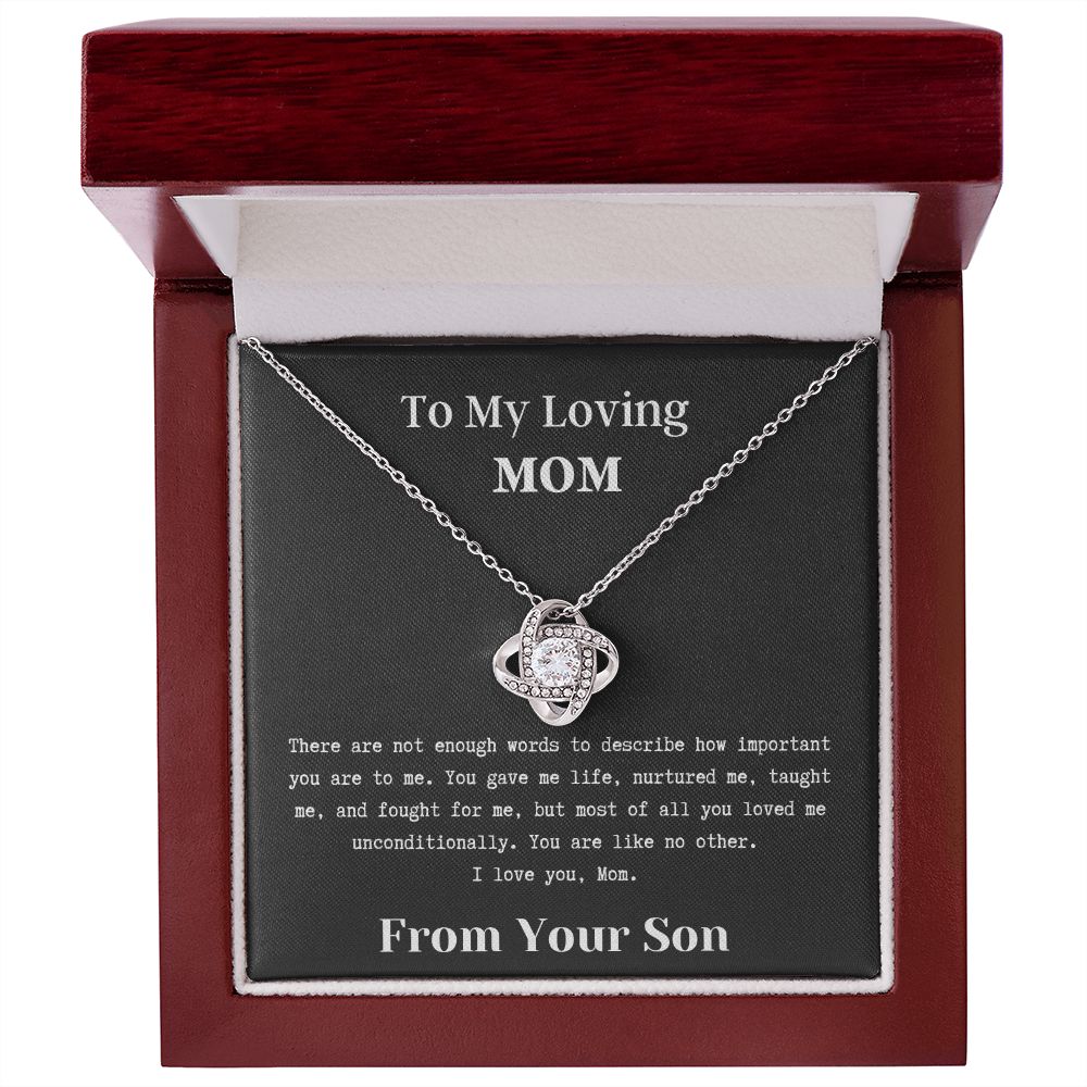 Love Knot Necklace - To My Mom