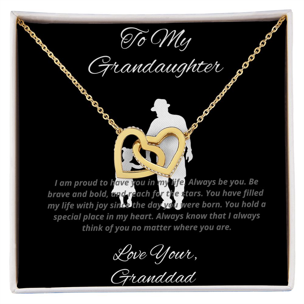To My Granddaughter From Granddad - I am proud to have you in my life - Necklace