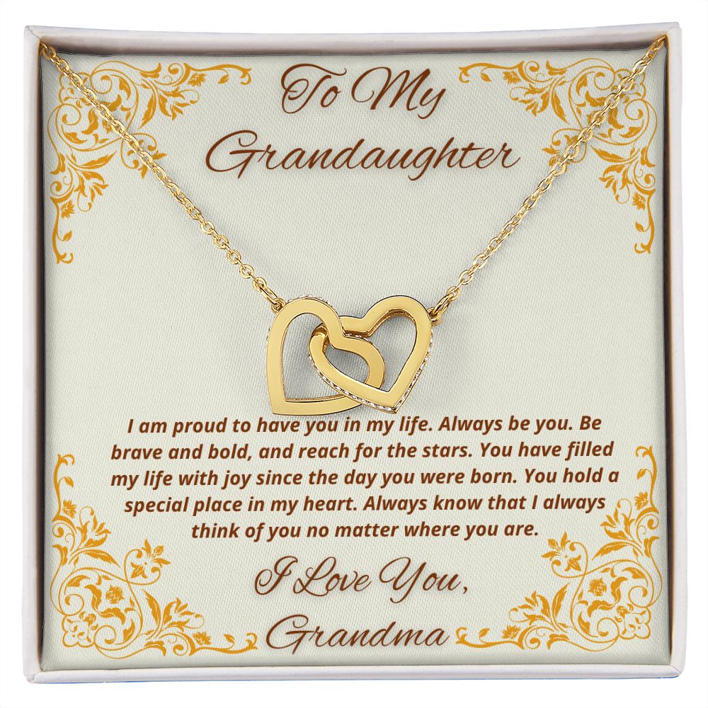 To My Granddaughter From Grandma - You Hold A Special Place In My Heart - Necklace