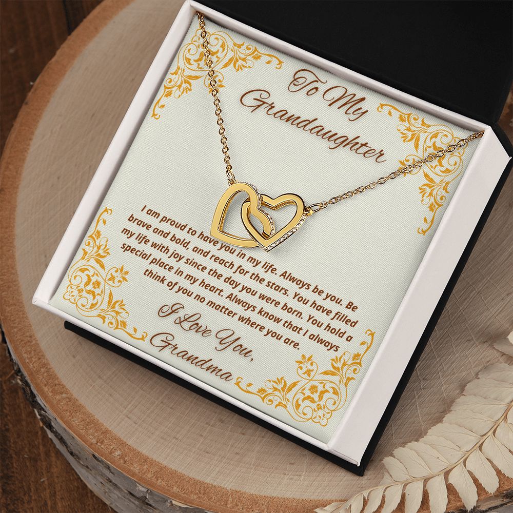 To My Granddaughter From Grandma - You Hold A Special Place In My Heart - Necklace