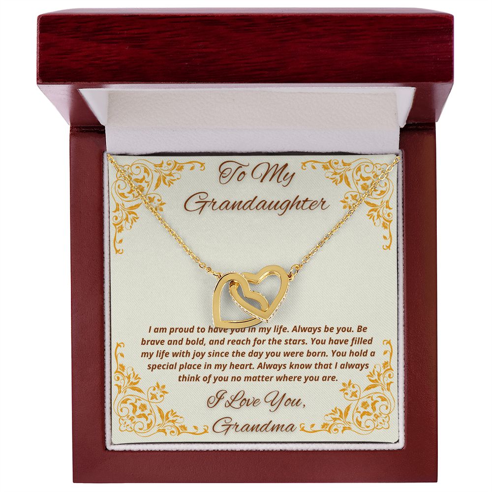 To My Granddaughter From Grandma - You Hold A Special Place In My Heart - Necklace