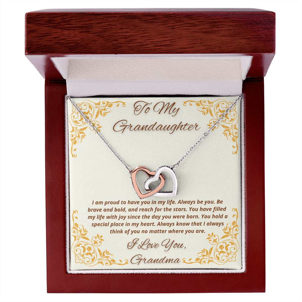 To My Granddaughter From Grandma - You Hold A Special Place In My Heart - Necklace
