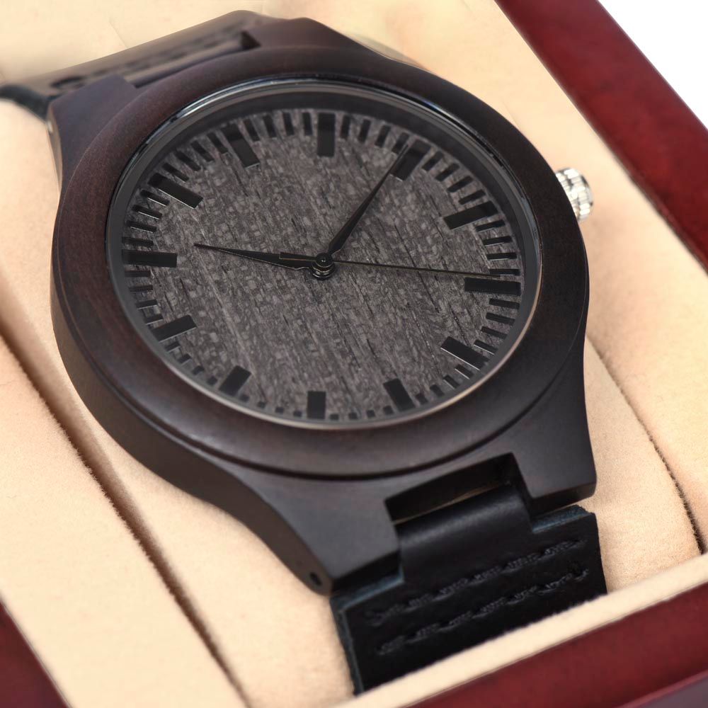 To My Husband - I'll Choose You Over and Over- Men's Wooden Watch