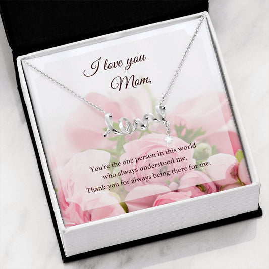 Love Necklace for Mom Jewelry ShineOn Fulfillment Surgical Steel Two Toned Box 