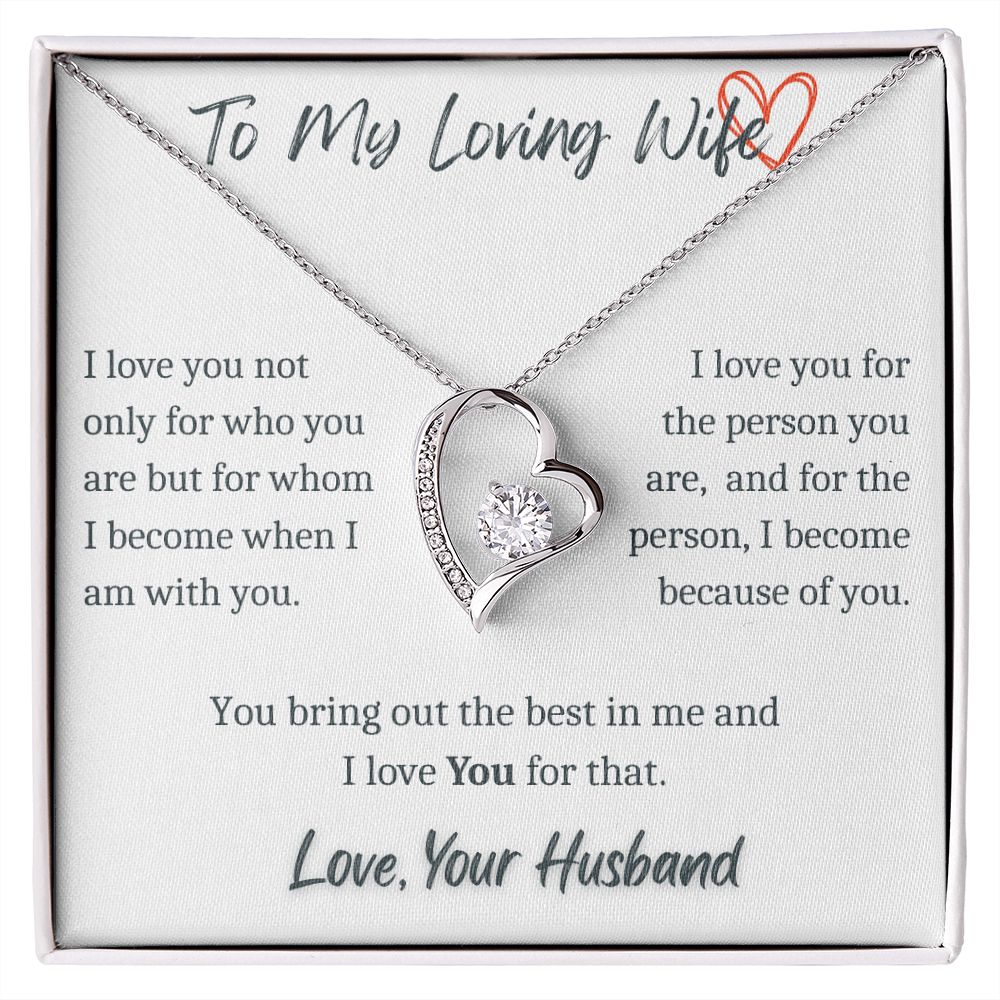 To My Loving Wife - Forever Necklace