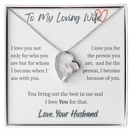 To My Loving Wife - Forever Necklace