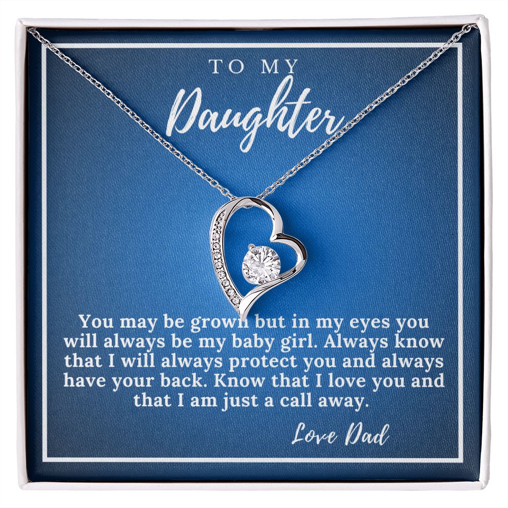 To My Daughter From Dad- Forever Necklace
