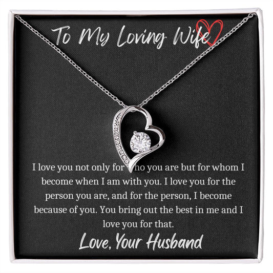 To My Loving Wife - Forever Necklace