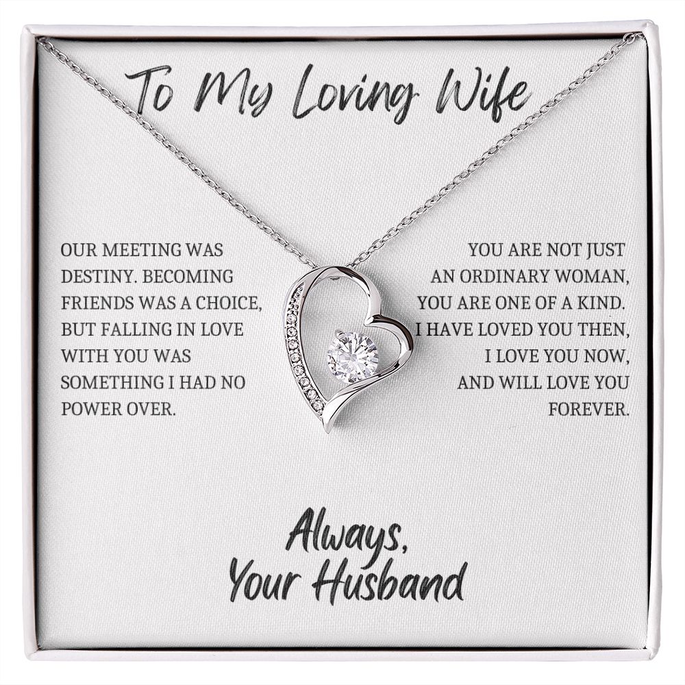 To My Loving Wife - Love Necklace