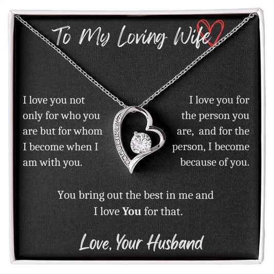 To My Wife - Forever Love Necklace