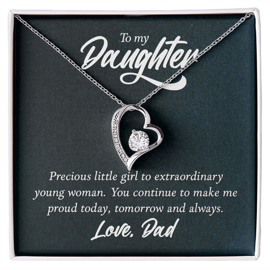 To My Daughter From Dad - You Continue To Make Me Proud Today - Necklace
