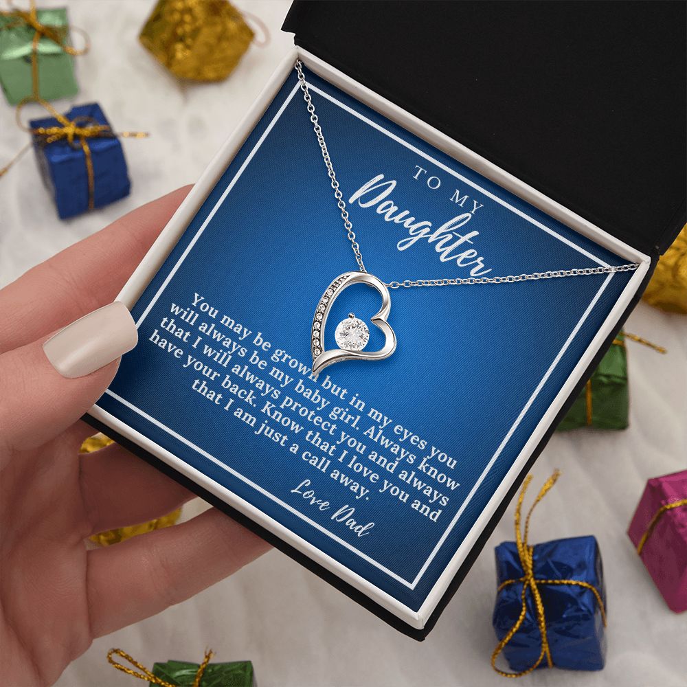 To My Daughter From Dad- Forever Necklace