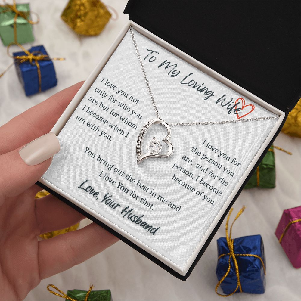 To My Loving Wife - Forever Necklace