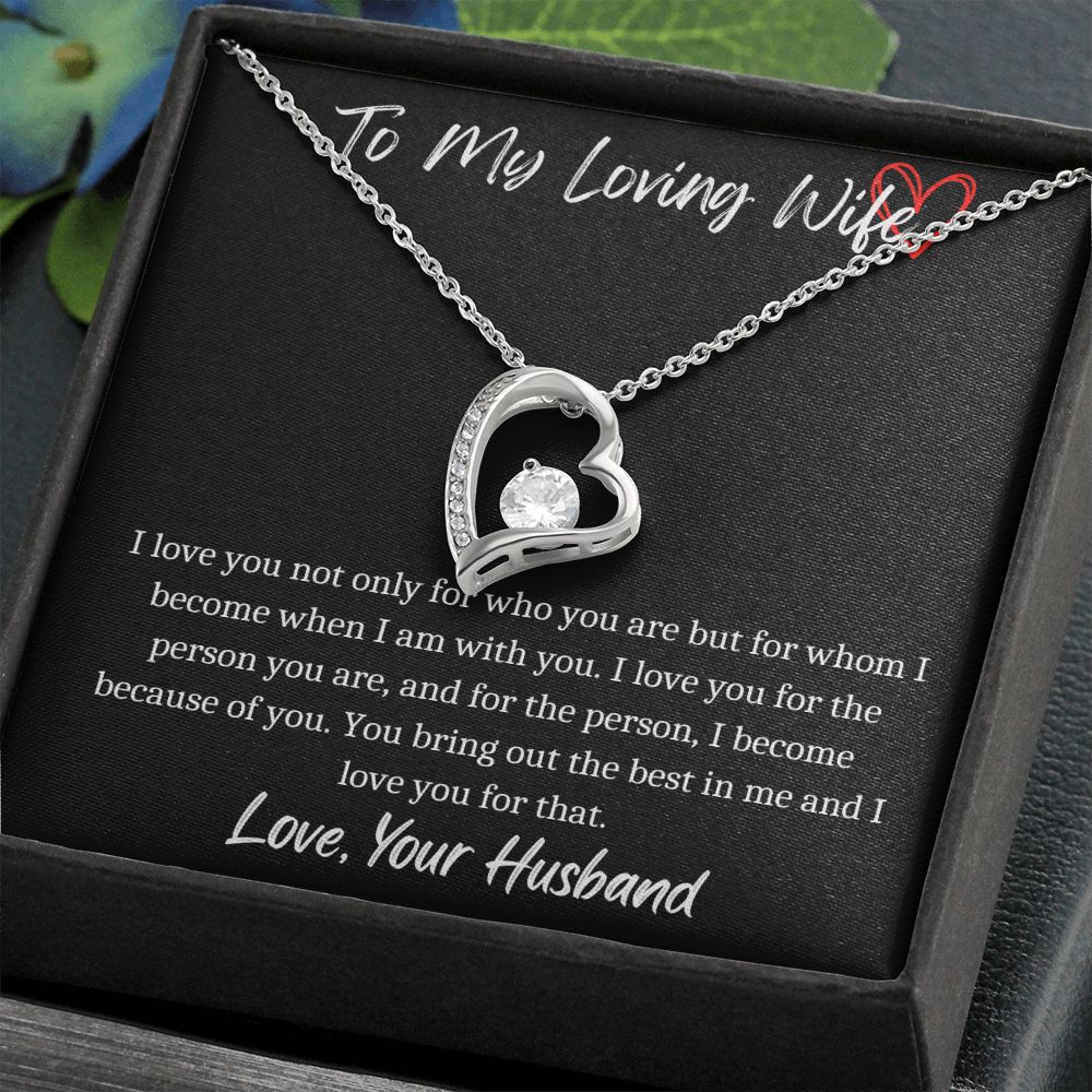 To My Loving Wife - Forever Necklace