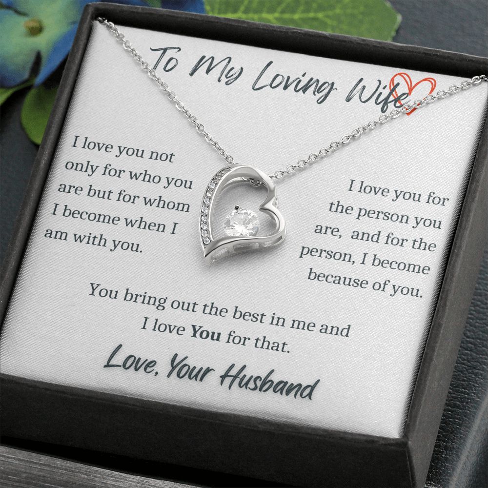 To My Loving Wife - Forever Necklace