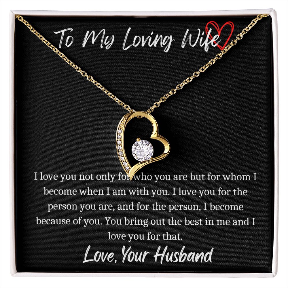 To My Loving Wife - Forever Necklace