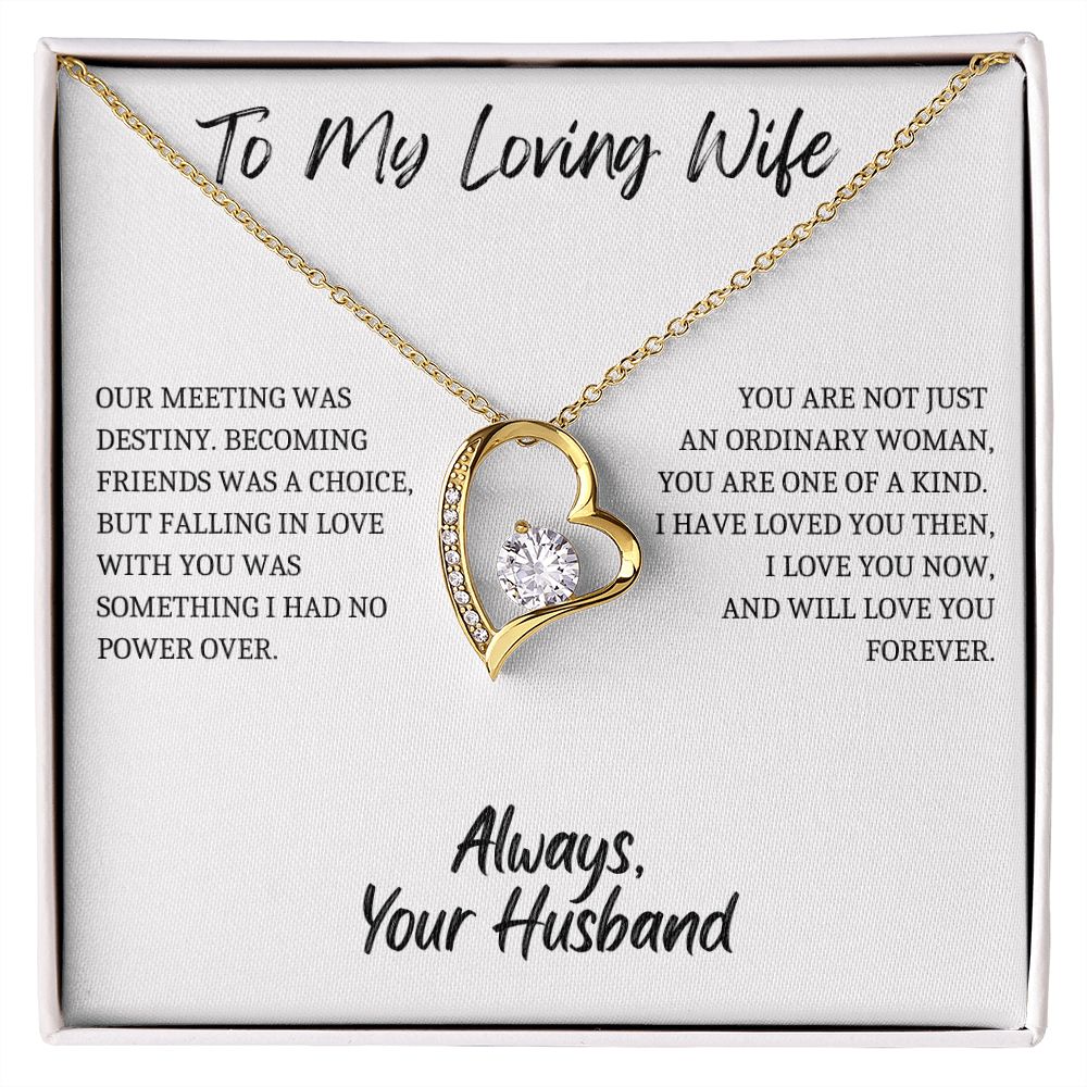 To My Loving Wife - Love Necklace