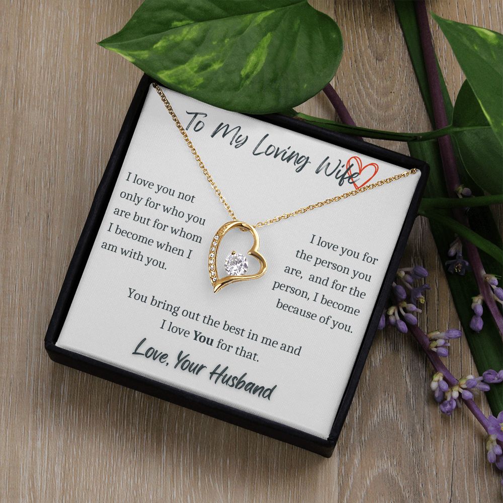 To My Loving Wife - Forever Necklace