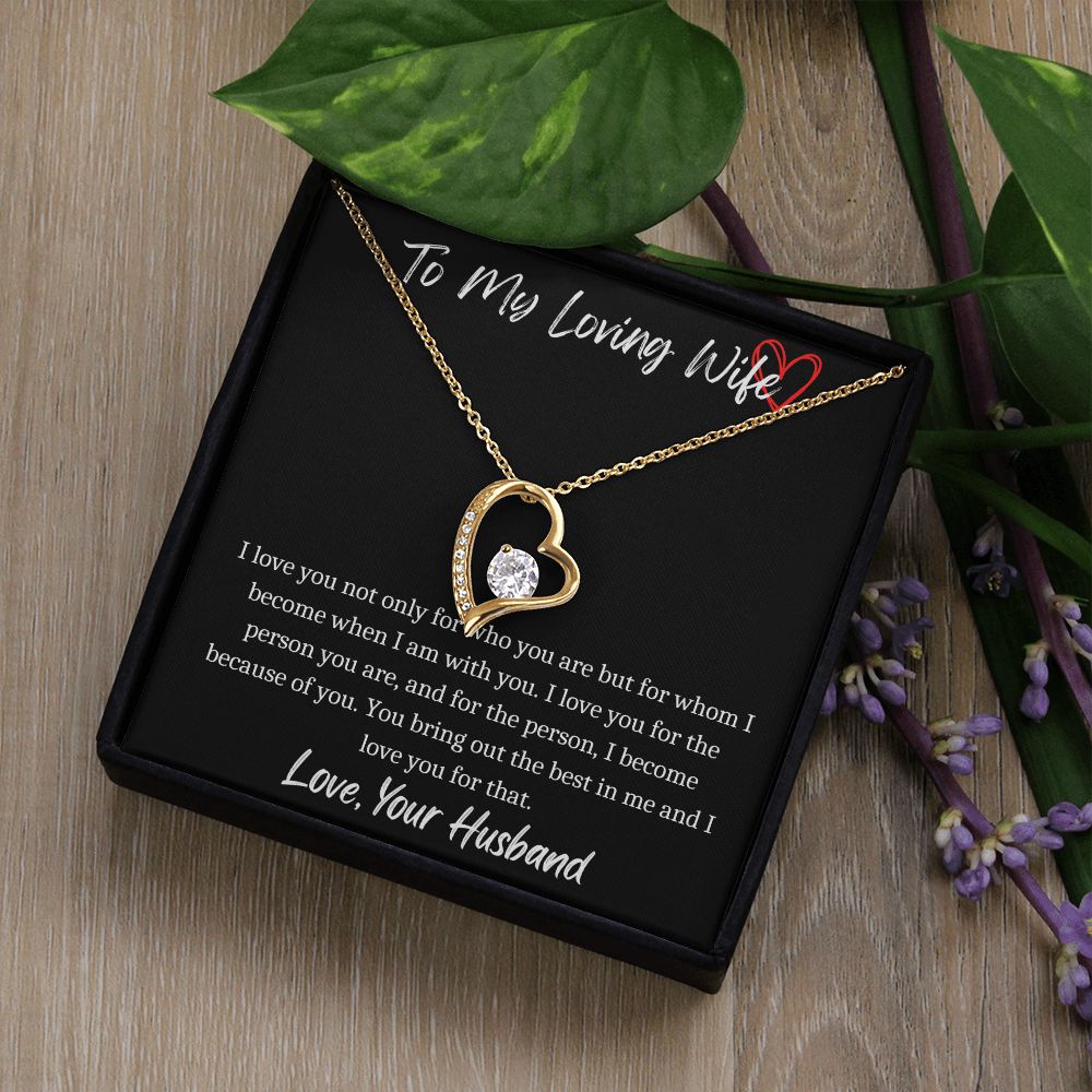 To My Loving Wife - Forever Necklace