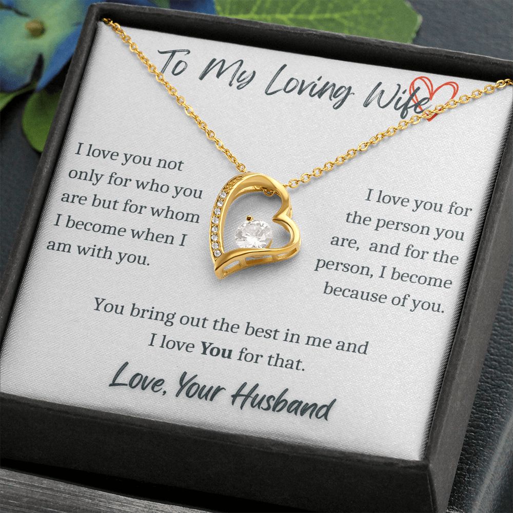 To My Loving Wife - Forever Necklace