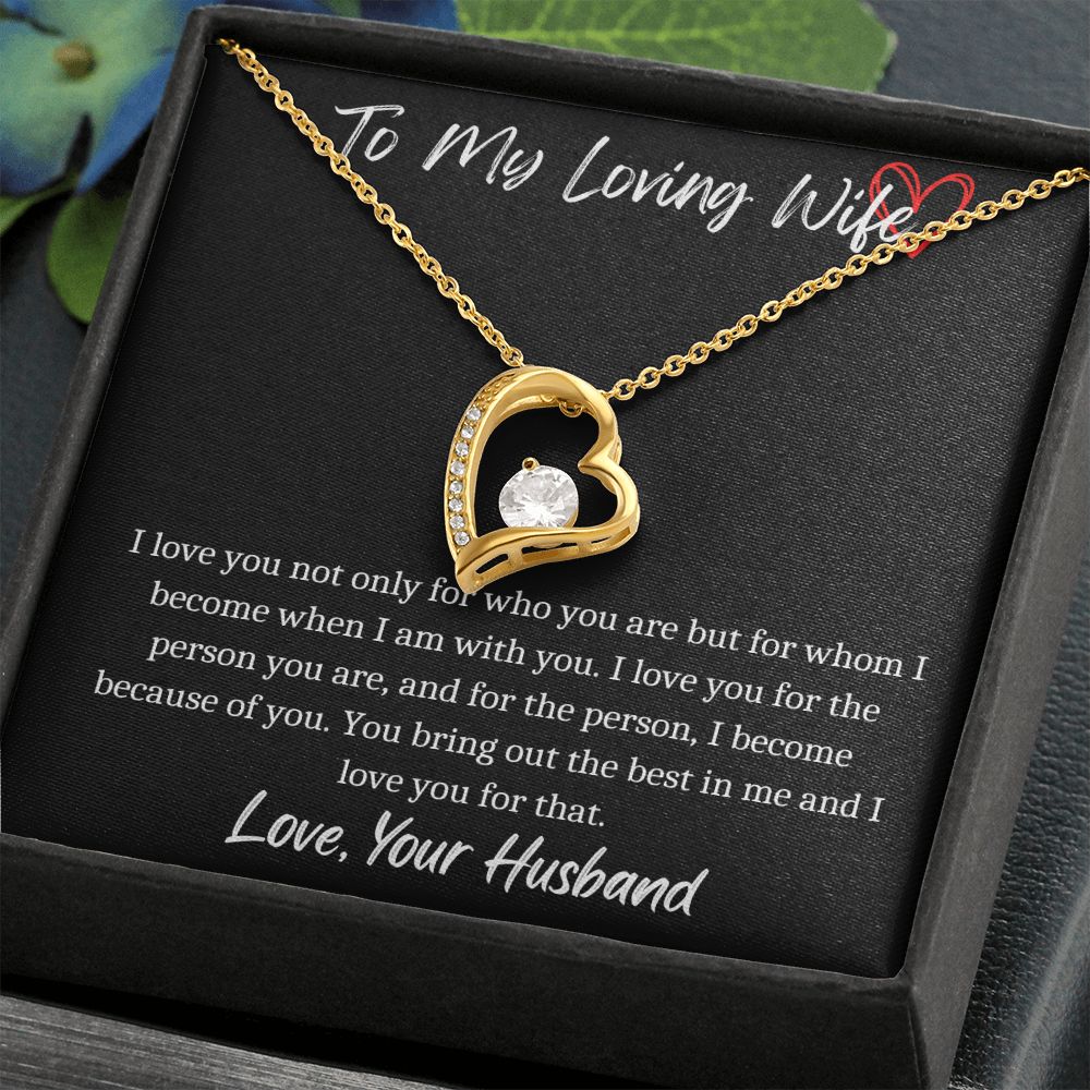 To My Loving Wife - Forever Necklace