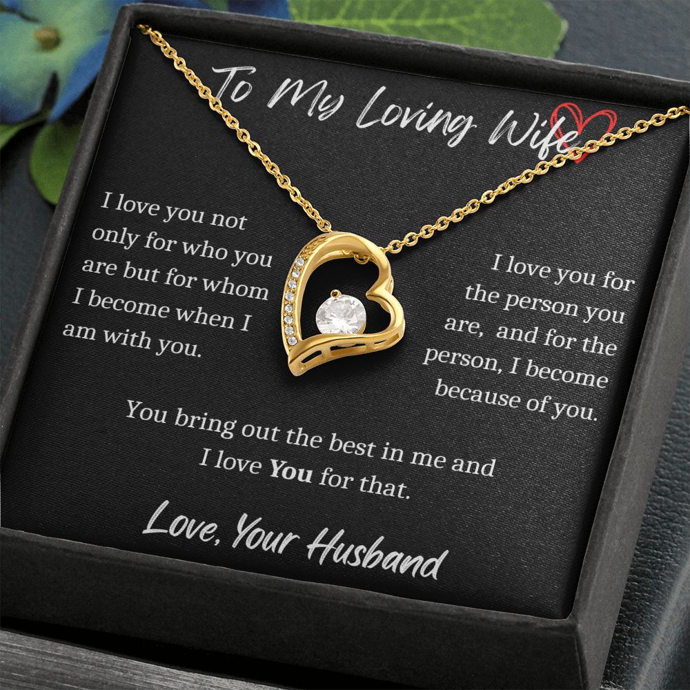 To My Wife - Forever Love Necklace